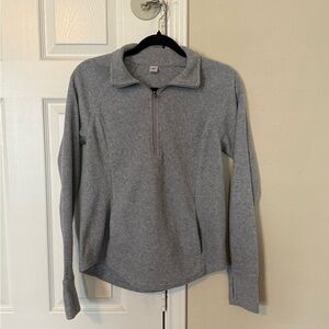Gray Quarter-Zip Pullover